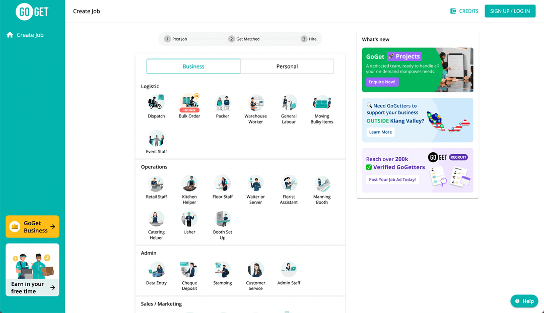 GoGet Progressive Web Application